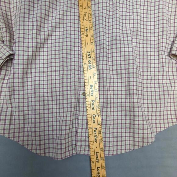 LL Bean Linen/ Cotton Flannel Shirt Mens Large Tall Cabin Gorpcore Work Outdoors - Picture 3 of 7